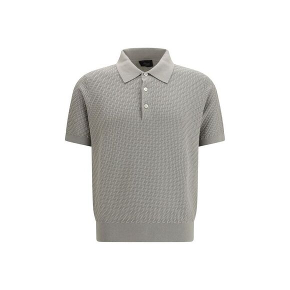 Brioni Beige Cotton Polo Men's Shirt